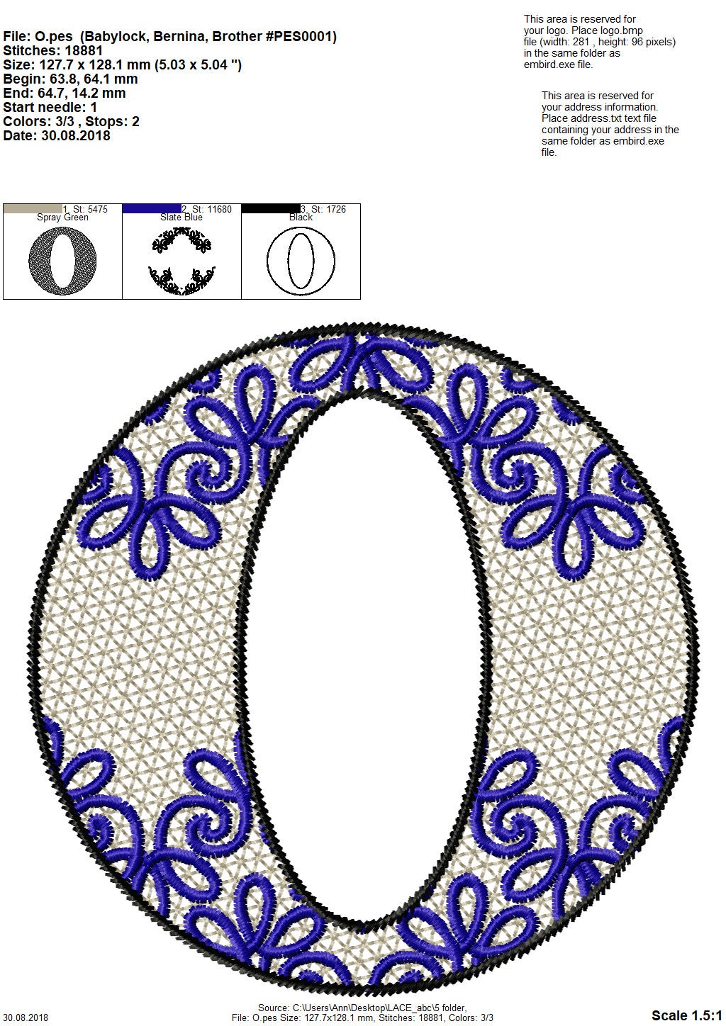 Lace Split Monogram Font