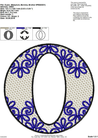 Lace Split Monogram Font