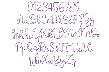 Hand Stitch Effect Handwritten Font
