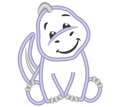 Little Dinosaur Baby Applique