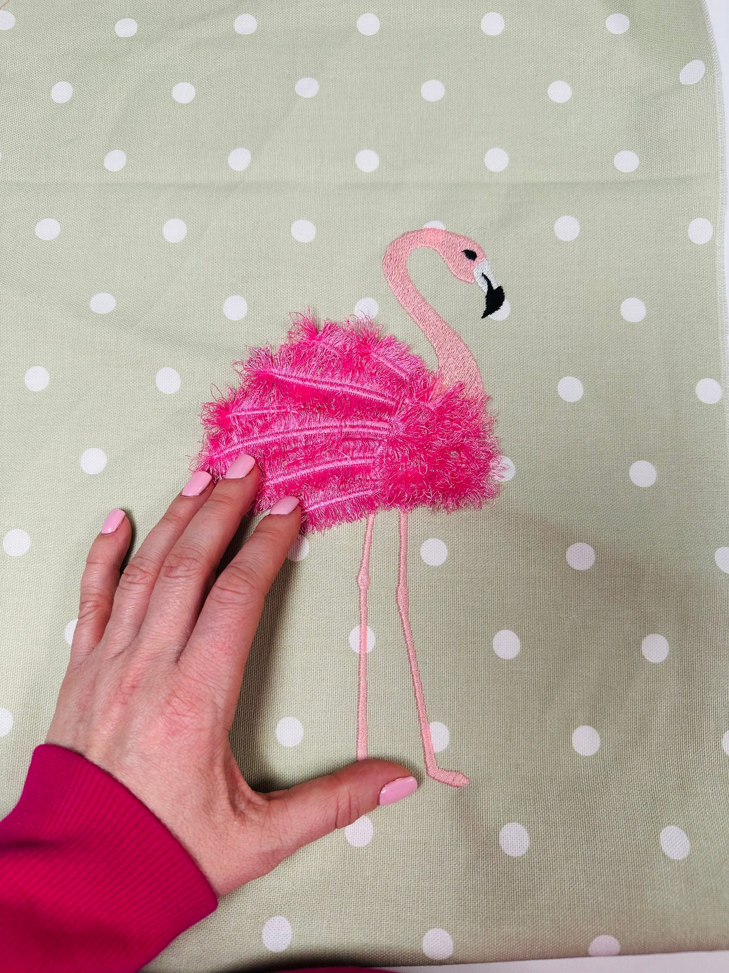 Big Fringed Feather Flamingo