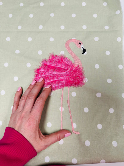 Big Fringed Feather Flamingo