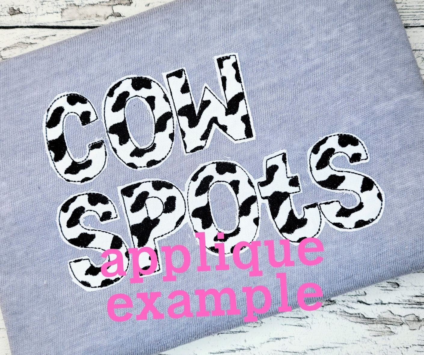Cow Spots Patterned Font Daniel