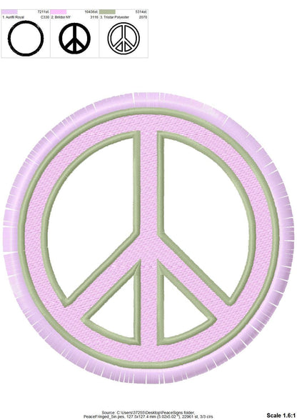 Fringed Peace Sign