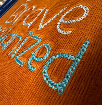 Bold Dense Chain Stitch Font