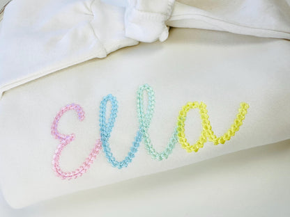 Extra Bold Chain Stitch Handwritten Font