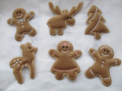 Cute Christmas Gingerbread Man Set