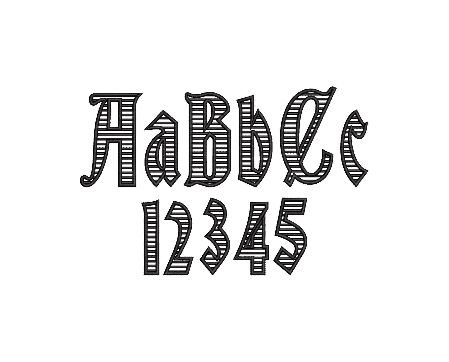 Striped Old Fashioned Font Barber