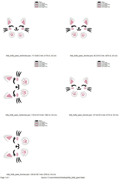 Adorable Kitty Face Fluffy Paws