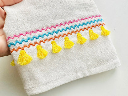 Ric Rac Fringed Tassel Bottom Border