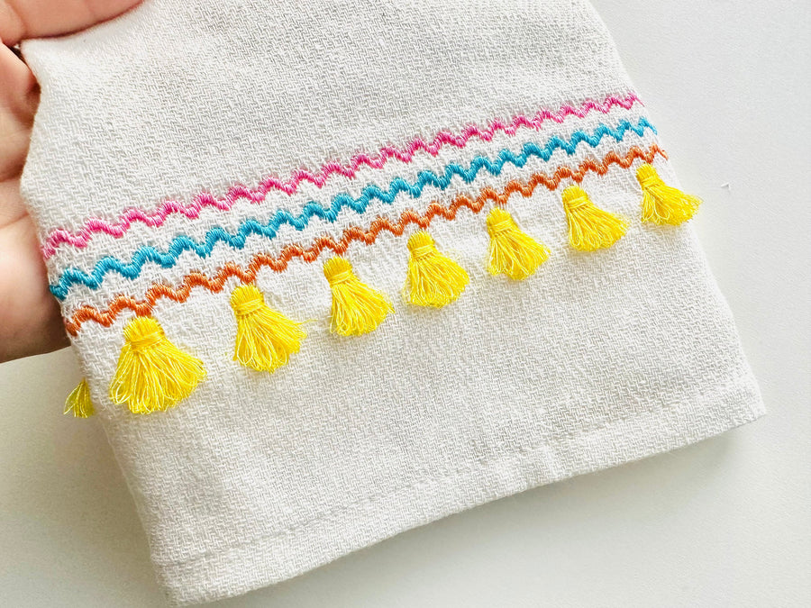 Ric Rac Fringed Tassel Bottom Border