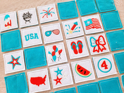 Memory Game Patriotic 4th of July