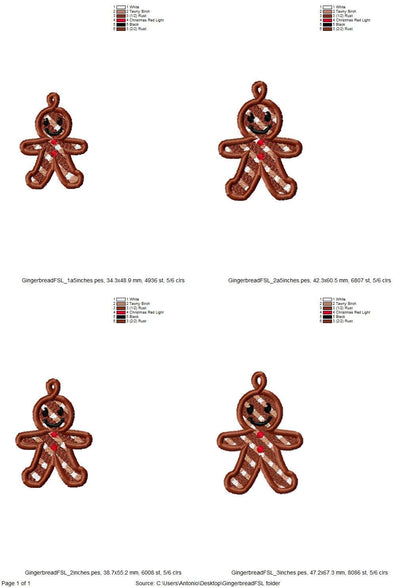 Christmas Gingerbread Man Cookie FSL