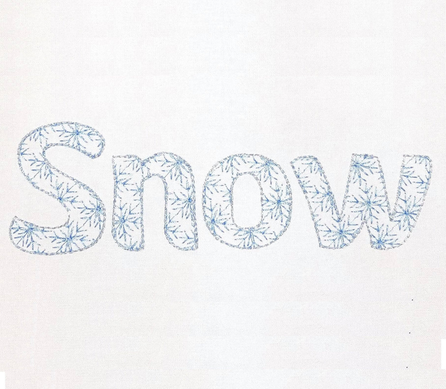 Snowflake Patterned Christmas Font