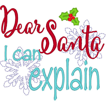 Snowflake and Merry Christmas Saying Set