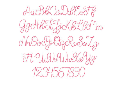 Hand Stitch Effect Bean Stitch Font