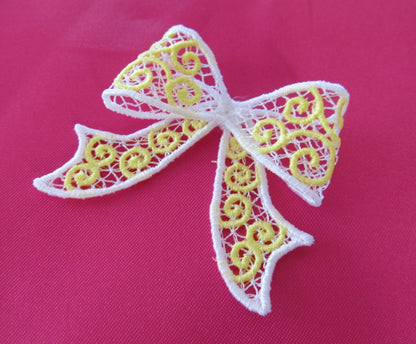 Curl Swirl Bow with Crown FSL