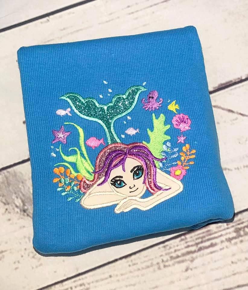 Dreaming Mermaid Applique