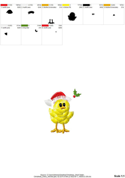 Fringed Christmas Chick