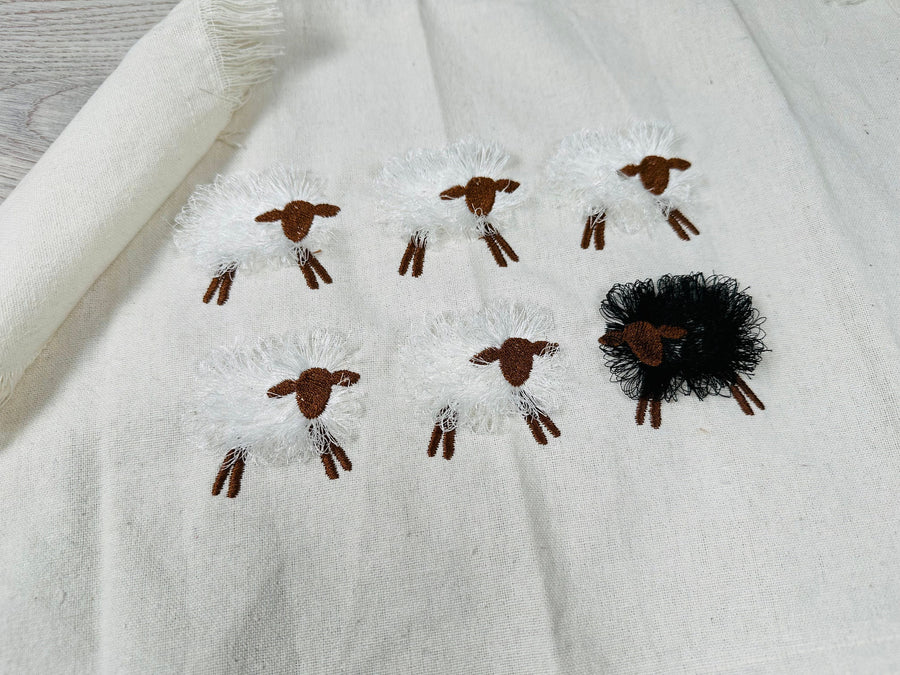 Mini Fringed Sheep Lamb Baby