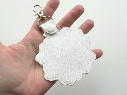 Fringed Floral Bouquet Keychain