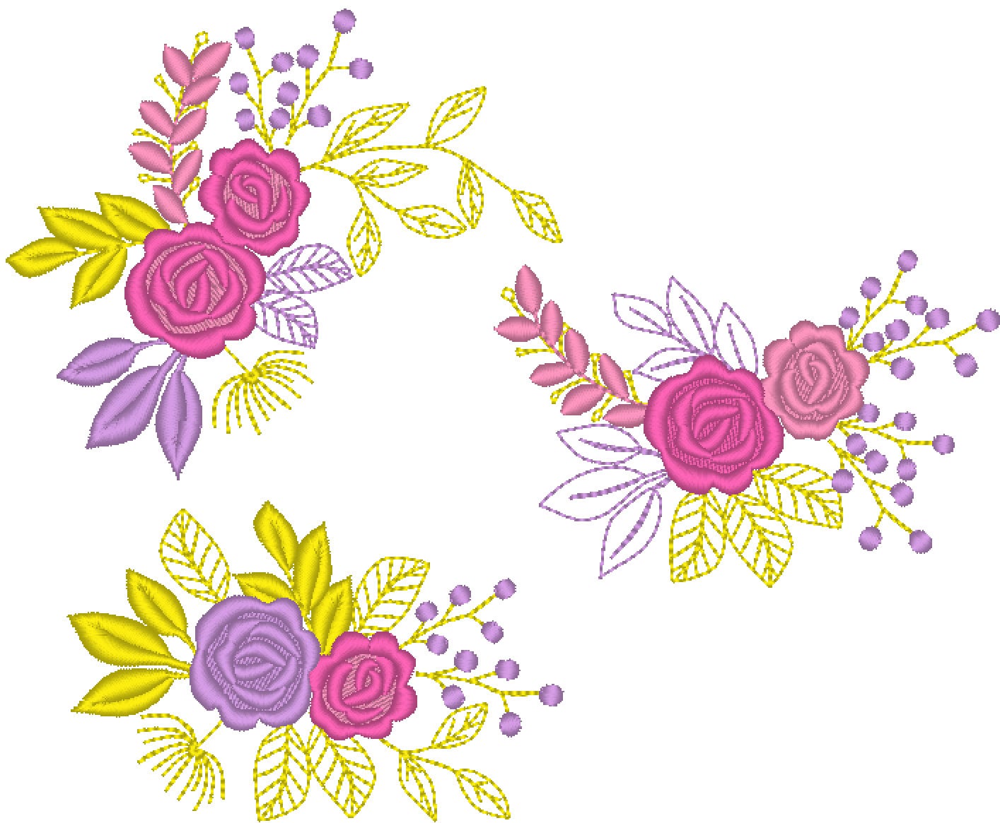 Mini Lace Urban Flower Accent Set