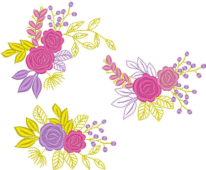 Mini Lace Urban Flower Accent Set