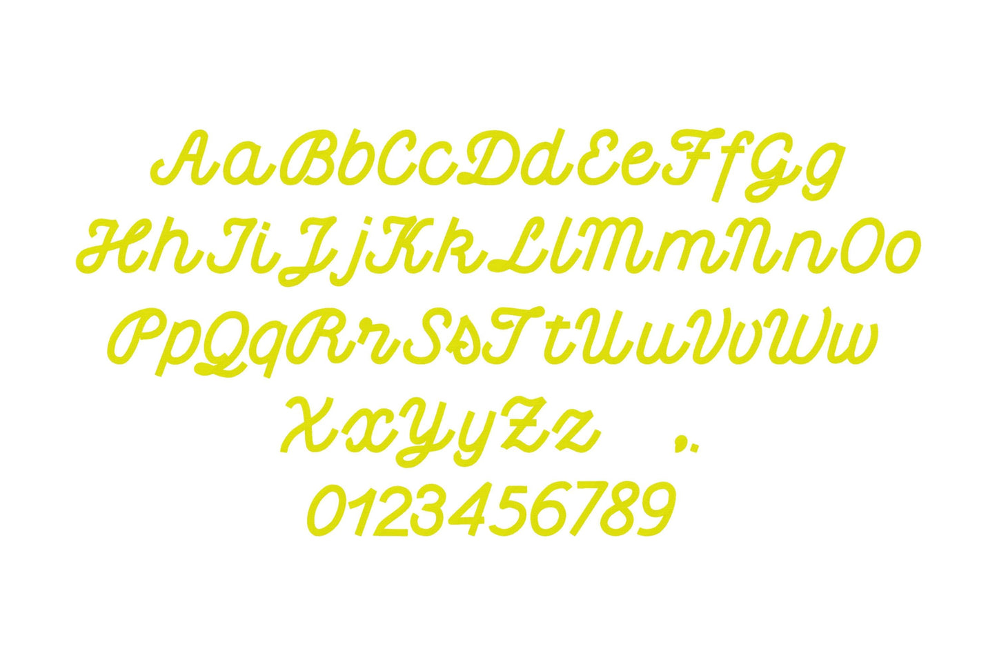 Fill Stitch Cursive Script Font