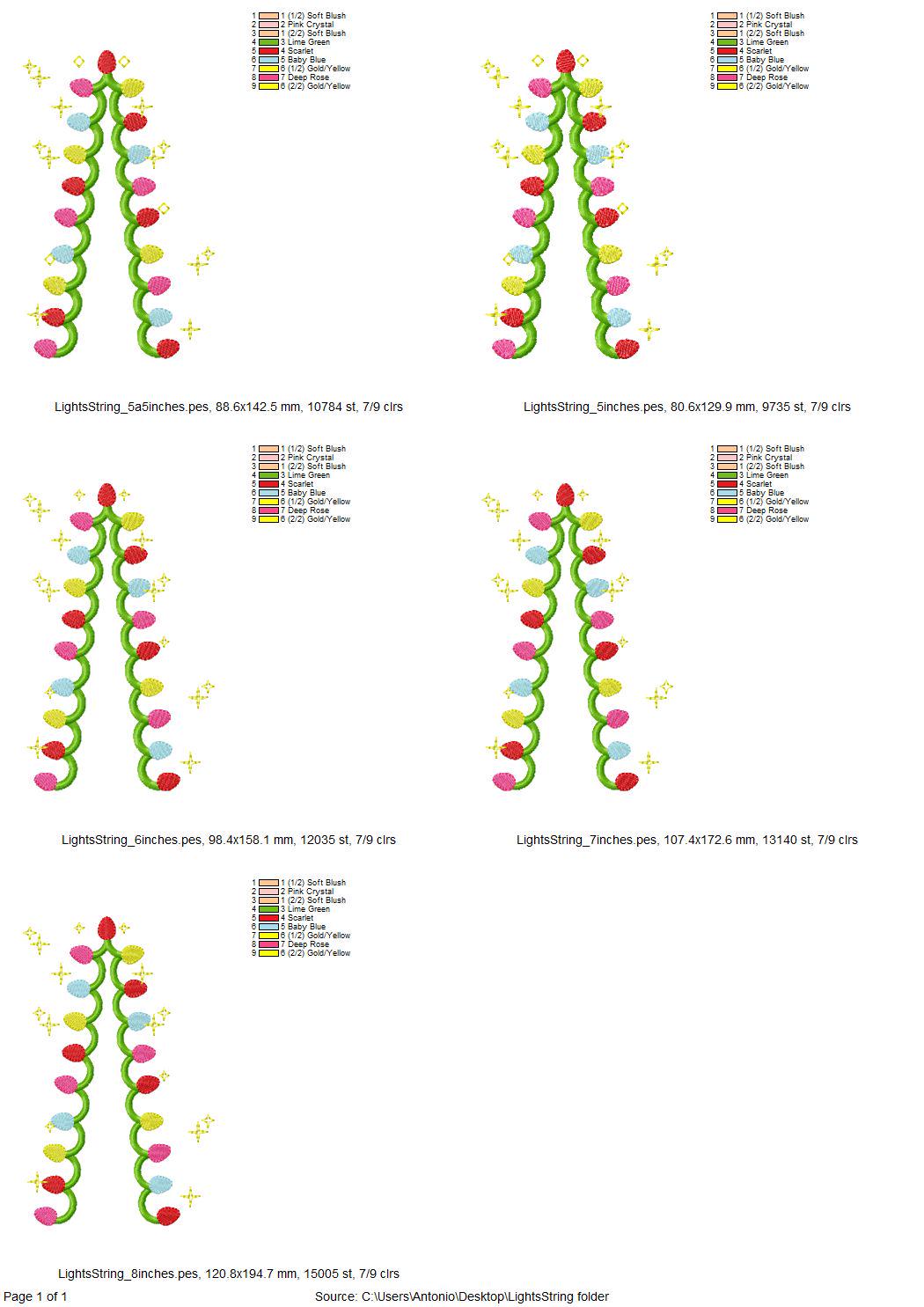 Sparkling Christmas Lights Split Side Seam
