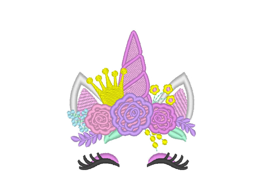 Mini Unicorn with Shabby Chic Floral Crown