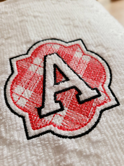 Plaid Classic Embossed Towel Monogram