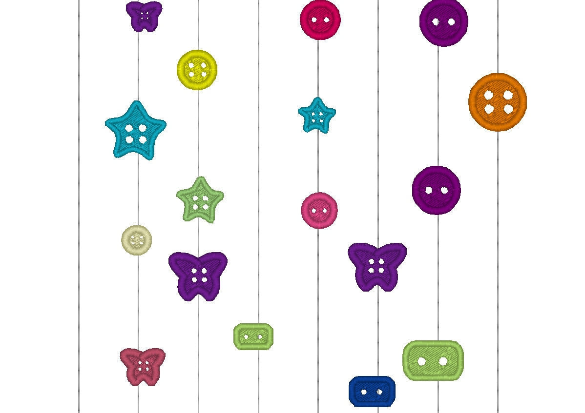 Buttons set - single files - machine embroidery designs for your ...