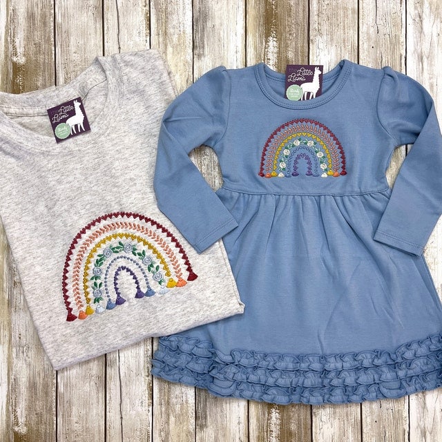 Boho Rainbow Flower Rose and Tassels