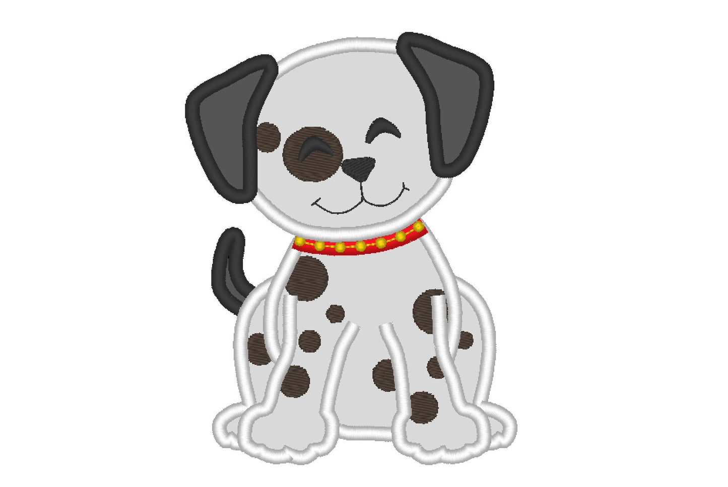 Little Dalmatian Puppy Dog Applique