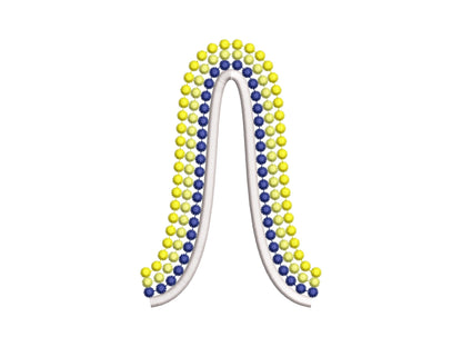 Mardi Gras Pearl Split Side Seam