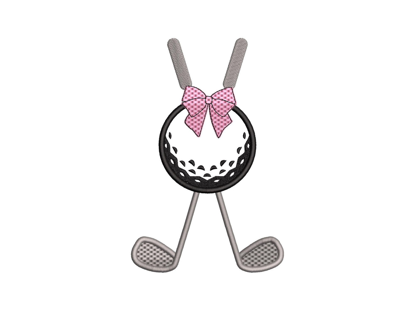 Golf Clubs And Ball Split Side Seam