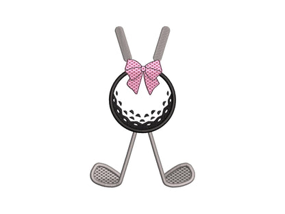 Golf Clubs And Ball Split Side Seam