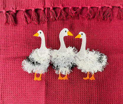 Fringed Goose Trio 3 in a row