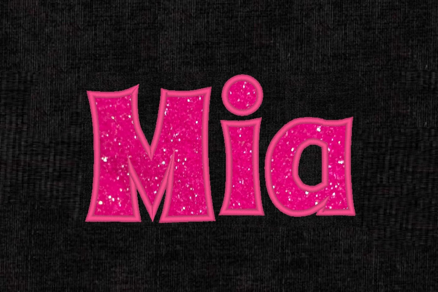 Mia Monogram Font Applique