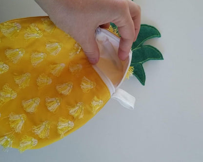 Pineapple Zipper Pouch Bag ITH