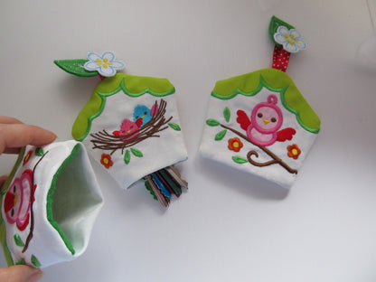 Birds Family Nest Set Key Case