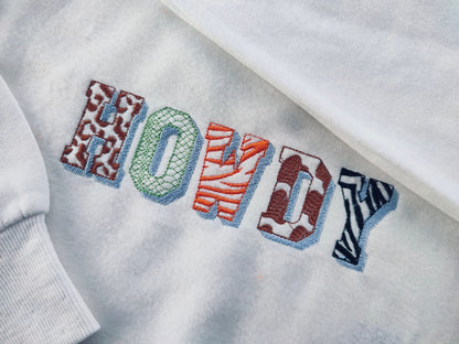 Wild Animal Patterned Font Set of 5