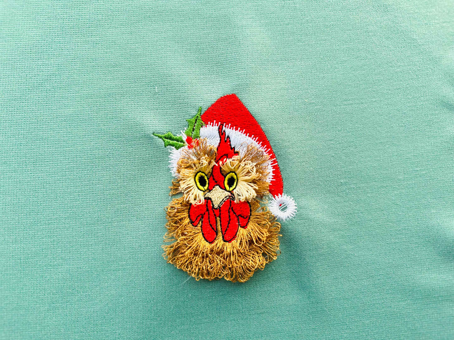 Awesome Fringed Chicken Santa