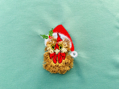 Awesome Fringed Chicken Santa