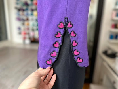 Heart Curl Split Side Seam