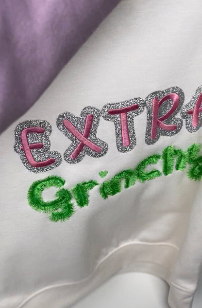 Glitter Faux Patch Font Applique