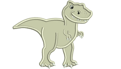 T-rex dinosaur machine embroidery and applique designs assorted sizes,