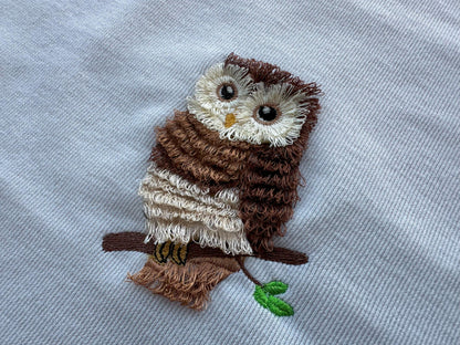 Fringed Cute Fluffy Owl