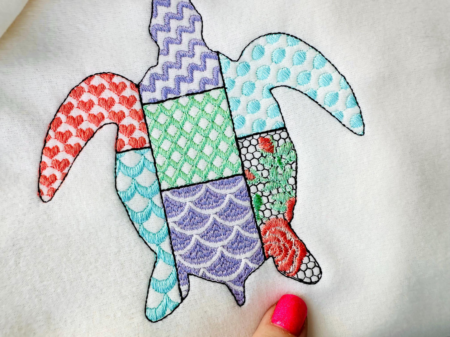 Patchwork Patterned Turtle Tortoise