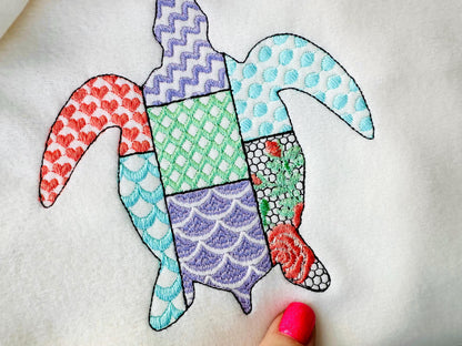 Patchwork Patterned Turtle Tortoise